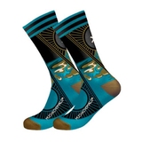 Muchachomalo Another One Bites aqua/print socks