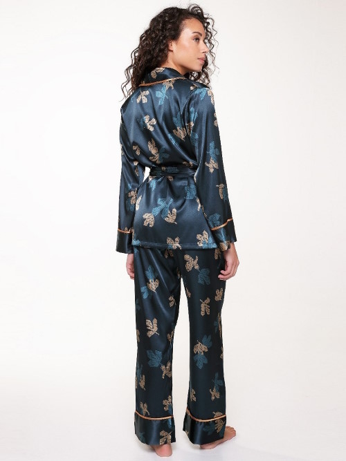 LingaDore Night SATIN green/print pajama