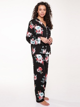 LingaDore Night Blossom black/print pajama