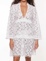 LingaDore Beach Boho white tunic