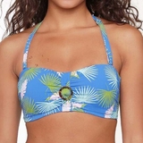 LingaDore Beach Palm Leaf blue/print padded bikini bra