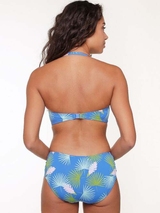 LingaDore Beach Palm Leaf blue/print padded bikini bra