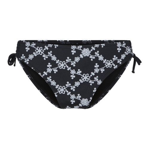 LingaDore Beach flowers All Over black/white bikini brief
