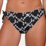 LingaDore Beach flowers All Over black/white bikini brief