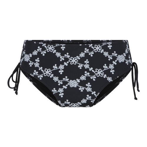 LingaDore Beach flowers All Over black/white bikini brief