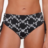 LingaDore Beach flowers All Over black/white bikini brief