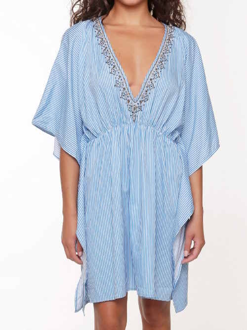 LingaDore Beach Blue Stripes blue/white tunic