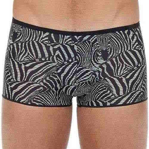 HOM Plume black/white sport trunk