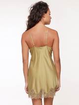 LingaDore Night Olive olive green slipdress