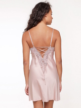 LingaDore Night Dust antique rose slipdress