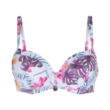 LingaDore Beach Tropic Floral white/print padded bikini bra