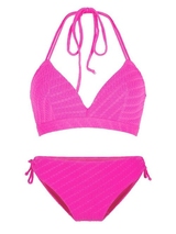 LingaDore Beach Shine Brighter than the Sun hot pink set