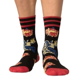 Muchachomalo Baretta black/red socks