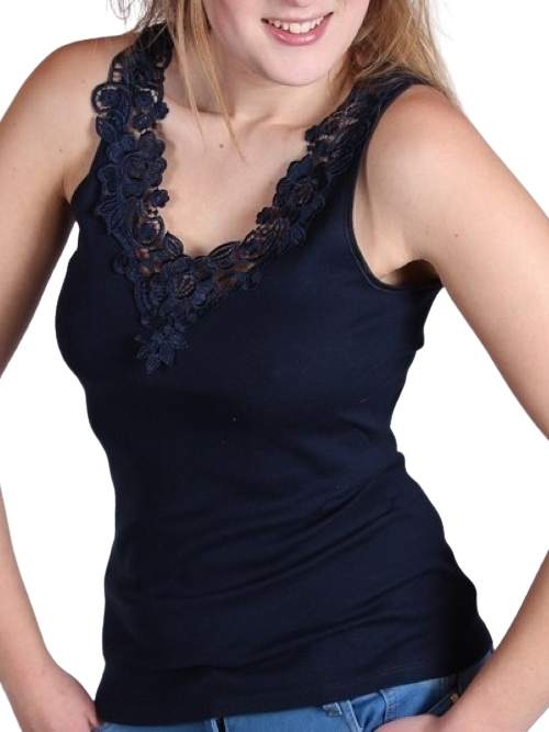 Toker Basic navy blue top
