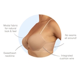 Royal Lounge Miracle glazier grey padded bra
