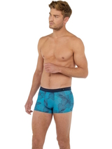 HOM Fano Plume aqua/print sport trunk