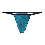 HOM Fano Plume aqua/print men thong