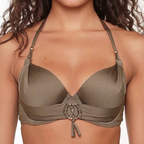 LingaDore Beach Carol khaki padded bikini bra