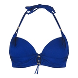 LingaDore Beach Carol cobalt padded bikini bra