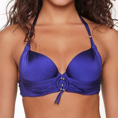 LingaDore Beach Carol cobalt padded bikini bra