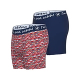 A Fish Named Fred Fish red/print boxer short