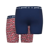 A Fish Named Fred Fish red/print boxer short