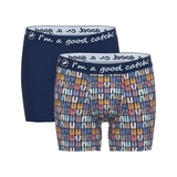 A Fish Named Fred Flip Flops blue/print boxer short