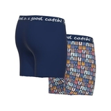 A Fish Named Fred Flip Flops blue/print boxer short