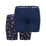 A Fish Named Fred Parrot navy/print boxer short