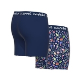 A Fish Named Fred Flamingo navy/print boxer short