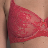 Rosa Faia Abby red non-padded bra