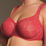 Rosa Faia Abby red non-padded bra