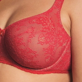 Rosa Faia Abby red non-padded bra
