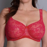 Rosa Faia Abby red non-padded bra
