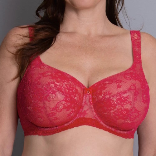 Rosa Faia Abby red non-padded bra