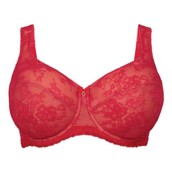 Rosa Faia Abby red non-padded bra