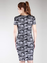 Peter Domenie Kaotic black/grey dress