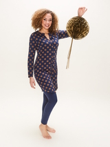 Charlie Choe Wandering Nights navy/print nightdress