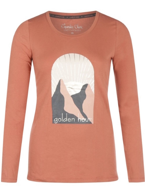 Charlie Choe Wild Nights terracotta sleep shirt