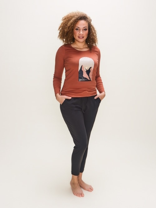 Charlie Choe Wild Nights terracotta sleep shirt