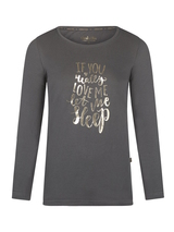 Charlie Choe Flower Nights dark grey sleep shirt