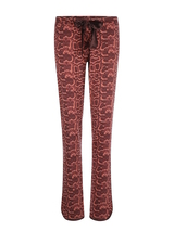 Charlie Choe Wild Hearted terracotta pyjama pant