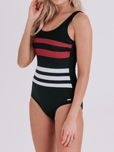 Bomain Warschau black/print bathingsuit