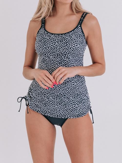Bomain Ortac Plus navy/white tankini set