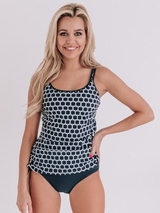 Bomain Dublin blue/white tankini set