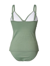 Bomain Rome green/print tankini set