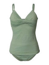 Bomain Rome green/print tankini set