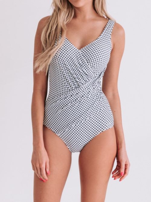 Bomain Athens white/black bathingsuit