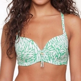 LingaDore Beach Grain grass green/white padded bikini bra