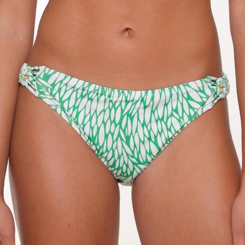 LingaDore Beach Grain grass green/white bikini brief